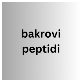 Bakrovi peptidi v negi kože