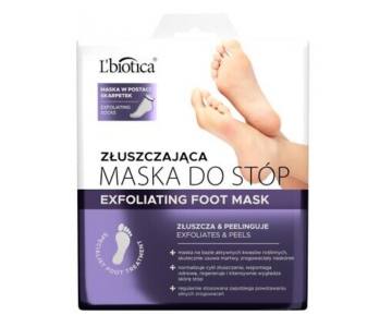 L'Biotica Exfoliating Foot Mask piling maska v nogavicah