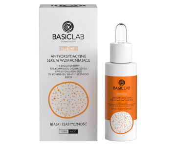 BasicLab Cosmetology Antioxidant Strengthening serum z 1% aminokislin, 10 % kompleksa za osvetljevanje in EGCG