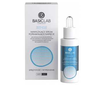 BasicLab Cosmetology Hydrating Plumping serum s 4% hialuronske kisline, 10% aminokislin in 25% peptidov