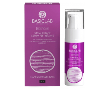 BasicLab Dermocosmetics Stimulating Micro-Needle serum s 15 % peptidi in 5 % rastnimi faktorji